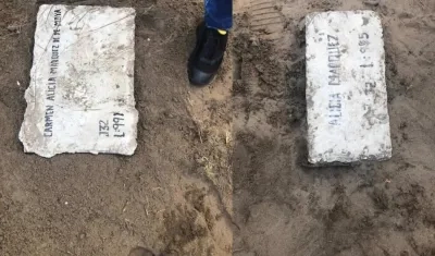 Las lápidas que reposan en Jardines La Eternidad.