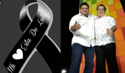 'Moña' Rangel con Jorge Oñate