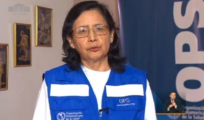 Gina Tambini, representante de la OPS/OMS en Colombia.