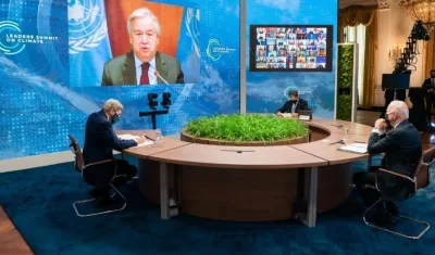 El presidente Joe Biden en su despacho. 