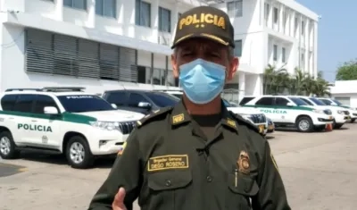 General Diego Rosero, comandante de la Mebar.