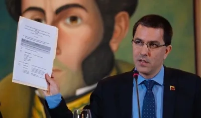 Jorge Arreaza, canciller venezolano.