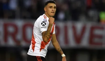 Matías Suárez, delantero de River Plate. 