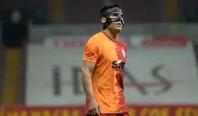 Falcao García durante el partido. 