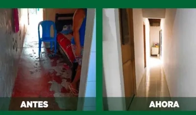 Una de las viviendas beneficiadas.