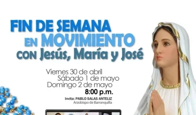 Durante este fin de semana, la Arquidiócesis de Barranquilla invita a unirse a las oraciones por los enfermos.