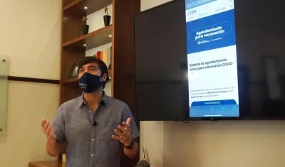 El Alcalde de Barranquilla, Jaime Pumarejo.