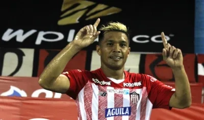 Teófilo Gutiérrez, delantero de Junior. 
