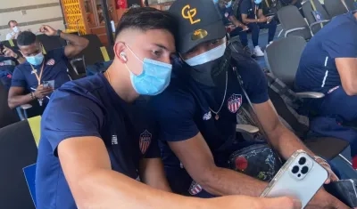 Fabián Ángel y Miguel Ángel Borja. 