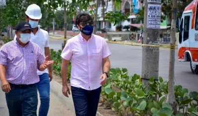 El Alcalde de Barranquilla, Jaime Pumarejo.