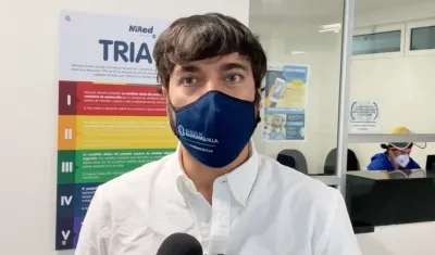 El Alcalde de Barranquilla, Jaime Pumarejo.