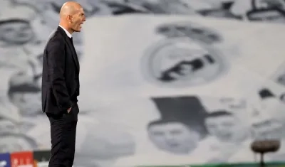 El técnico del Real Madrid, Zinedine Zidane.