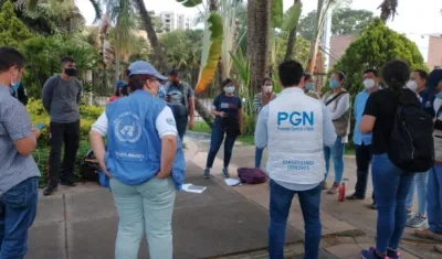 Imagen de la comisión humanitaria.