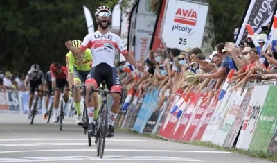 Fernando Gaviria, ciclista colombiano. 