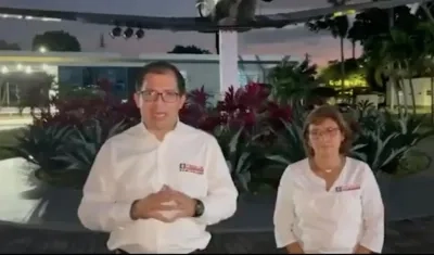 El Fiscal Francisco Barbosa durante su pronunciamiento.