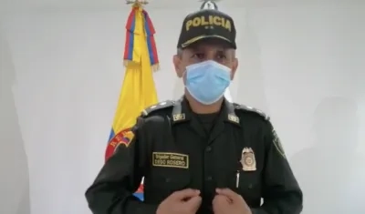 El comandante de la Mebar, general Diego Rosero.