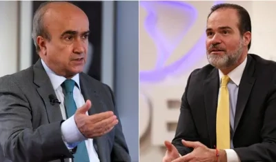 Secretario general de la OEI para la Educación, la Ciencia y la Cultura, Mariano Jabonero, y el Presidente del BID, Mauricio Clever.