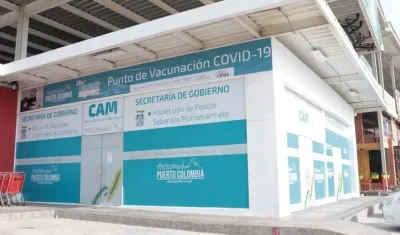 Nuevo puesto de vacunación en Puerto Colombia.