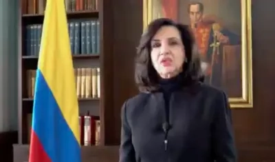 La Canciller Claudia Blum.