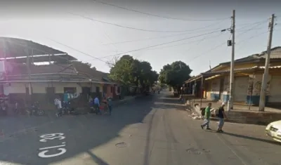 Calle 39 con carrera 25, donde se presentó el crimen en la tarde de este viernes. 