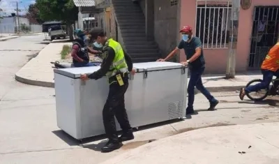 Un congelador que había sido robado fue recuperado. 