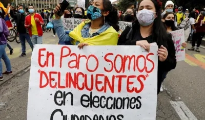 Imagen de la protesta.