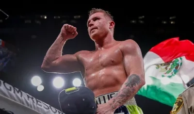 Saúl 'Canelo' Álvarez, boxeador mexicano. 