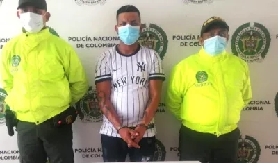 Alias 'Kevin' tras ser capturado.