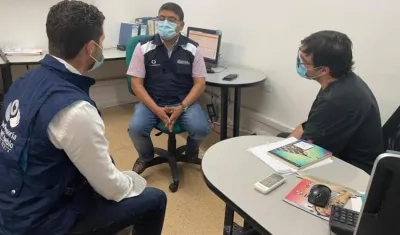Visita del Secretario de Salud Humberto Mendoza y el Defensor Regional Atlántico Miguel Linero a la Clínica del Prado.
