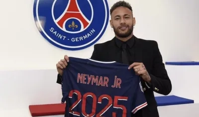 Neymar, delantero brasileño. 