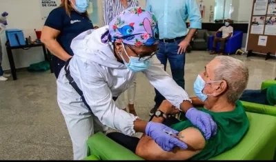 Jornada de vacunación en Barranquilla.