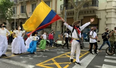 Imagen de la protesta.