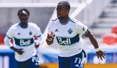 Christian Dájome, delantero colombiano. 