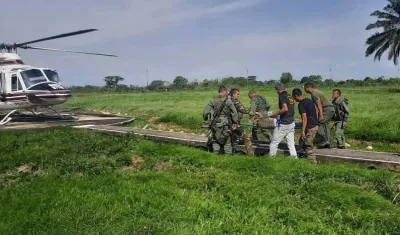 Los supuestos militares venezolanos.