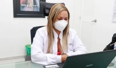 Eimy Liz Camargo, gerente del Hospital de Malambo.