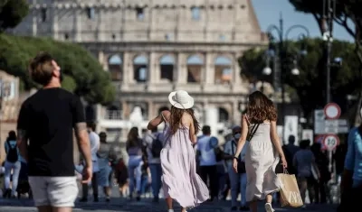 Las calles están llenas en Italia.