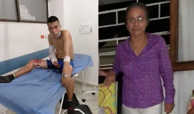 Marlon Yesid Contreras Gómez, el imputado; y Miriam Mercedes Espinel Maury, víctima.