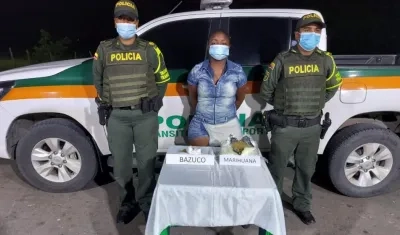 La captura se realizó en carreteras del departamento de Bolívar. 