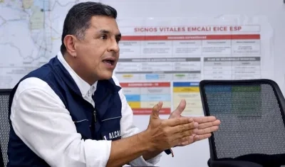 El Alcalde de Cali, Jorge Iván Ospina.