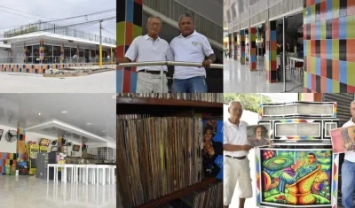 Imágenes del estadero y del 'Negro Argel' con su papá.