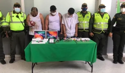 Los capturados fueron llevados a la URI.