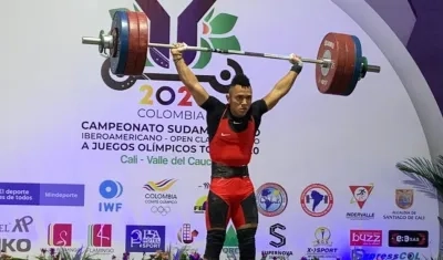 Luis Javier Mosquera, pesista colombiano.