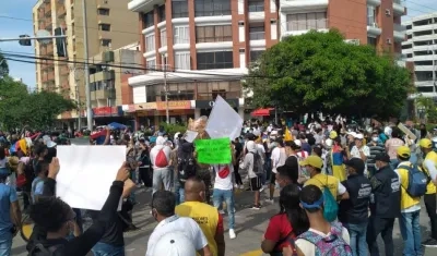 Imagen del plantón.