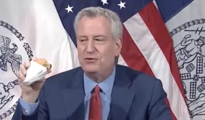 El alcalde de Nueva York, Bill de Blasio.