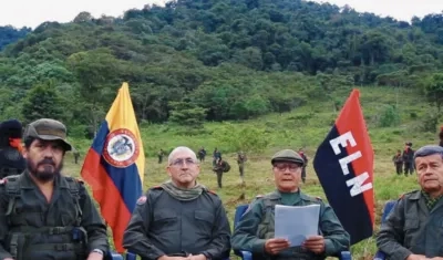 Cuatro de los miembros del COCE del ELN.
