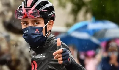 Egan Bernal, ciclista colombiano. 