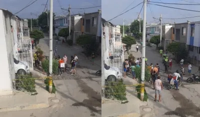 El joven quedó tendido varios minutos tendido en el lugar de los hechos hasta que fue llevado a la clínica.
