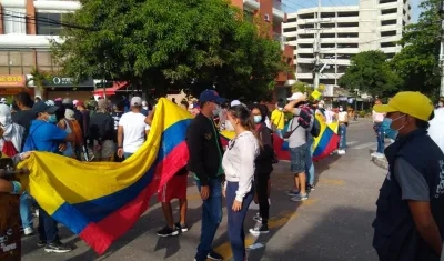 Imagen del plantón.