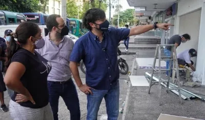 El Alcalde de Barranquilla, Jaime Pumarejo.