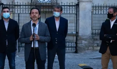 Negociadores del Gobierno.